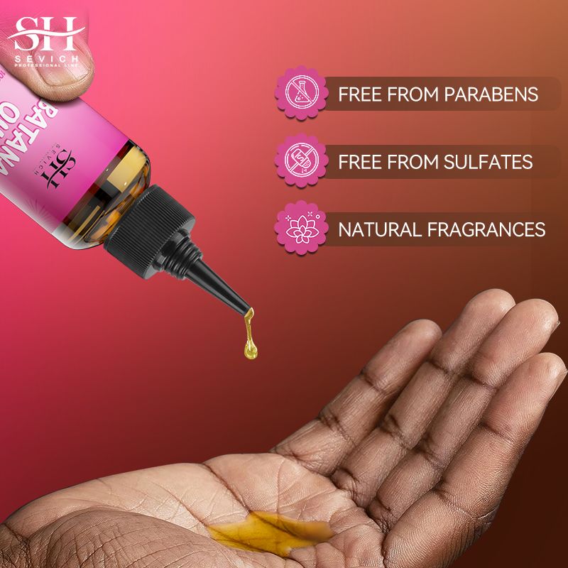 SEVICH 100% Pure Batana Oil For Hair Growth Africa Crazy Traction Alopecia Batana Hair Mask Anti Hair Break Hair Strengthener Hair Loss Treatment Essence For Black Men & Women Batana Oil From Honduras