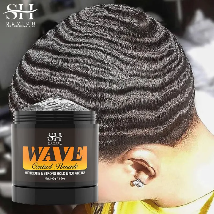 SEVICH Anti-Hair Loss Wave Pomade & Silky Durag 360 Deep Waves Control Hair Oil Sport Strong Hold Wavy Hair Gel For Men SoftSheen Carson Sportin Waves Maximum Hold Pomade Waves, Locks, Twists
