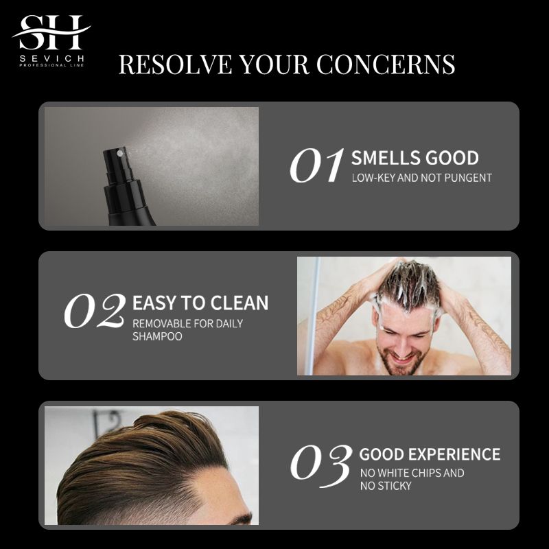 SEVICH Hair Styling Fixing Spray 100ml Hair Styling Holding Spray New Style Hair Spray Thickening Mist For Men And Women Adds Instant Volume, Texture, Thickness, & Light Hold | Texturizing & Thickenin