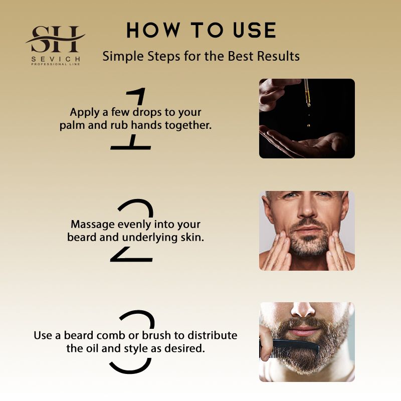 Metal Folding Beard Comb Beard Growth Essential Oil Rosemary Facial Hair Growth Liquid Man Beard Modifier Styling Toolproduct