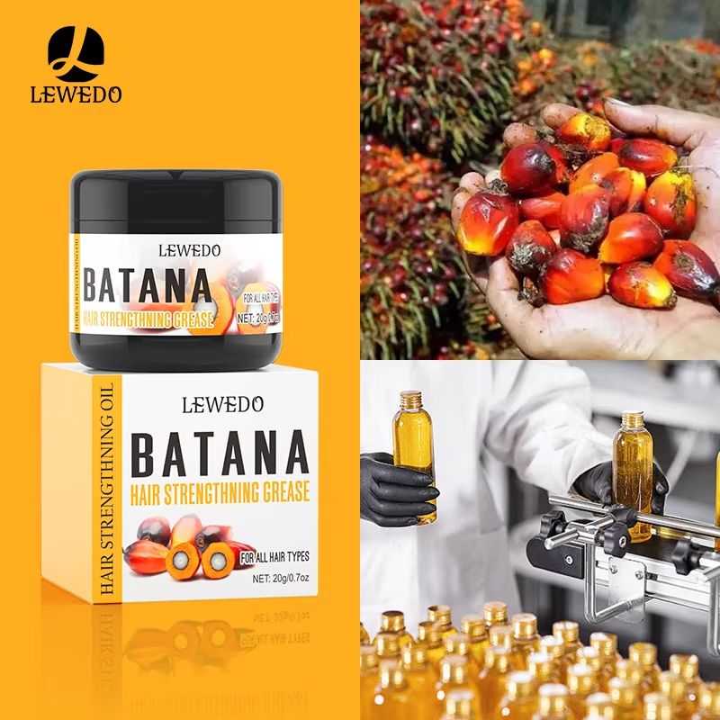 LEWEDO 100% Pure Batana Oil Africa Crazy Traction Alopecia Batana Hair Growth Oil Anti Hair Break Hair Treatment Hair Mask Hair Loss Treatment Hair Regrowth Spray Prevents Hair Loss Hair Care Products