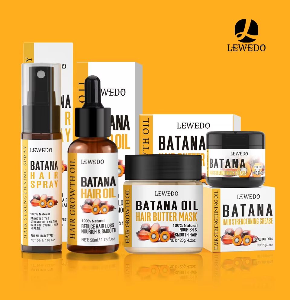 LEWEDO 100% Pure Batana Oil Africa Crazy Traction Alopecia Batana Hair Growth Oil Anti Hair Break Hair Treatment Hair Mask Hair Loss Treatment Hair Regrowth Spray Prevents Hair Loss Hair Care Products