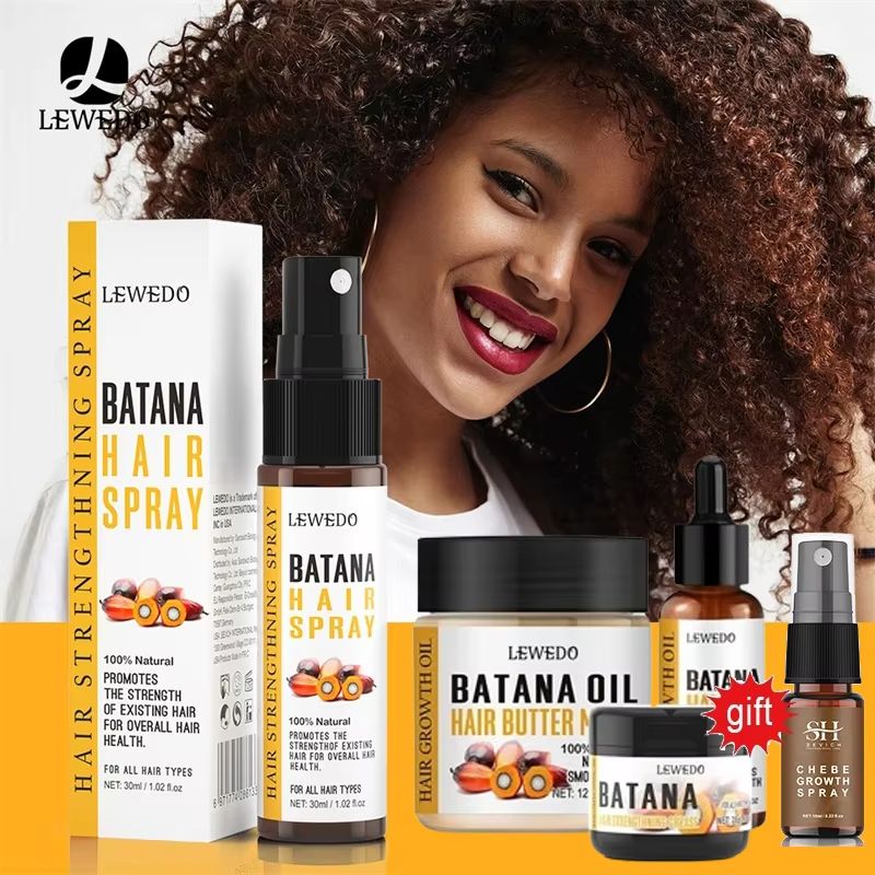 LEWEDO 100% Pure Batana Oil Africa Crazy Traction Alopecia Batana Hair Growth Oil Anti Hair Break Hair Treatment Hair Mask Hair Loss Treatment Hair Regrowth Spray Prevents Hair Loss Hair Care Products