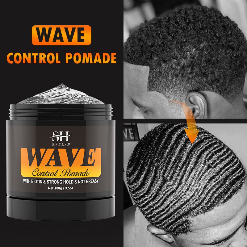 200ml Waves Shampoo 360 Deep Clean Anti-Hair Loss Waves Control Pomade Shine Hair Conditioner Strong Hold Control Wavy Cream
