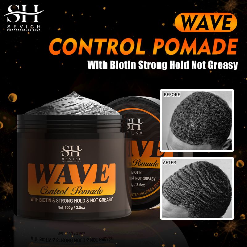 200ml Waves Shampoo 360 Deep Clean Anti-Hair Loss Waves Control Pomade Shine Hair Conditioner Strong Hold Control Wavy Cream