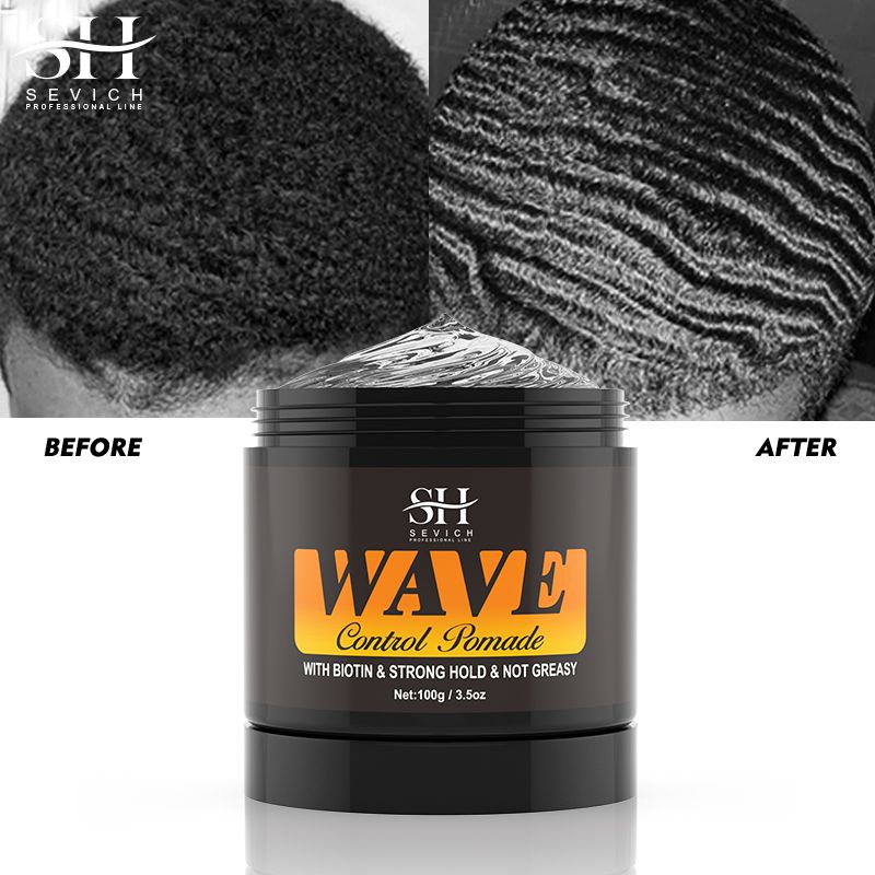 200ml Waves Shampoo 360 Deep Clean Anti-Hair Loss Waves Control Pomade Shine Hair Conditioner Strong Hold Control Wavy Cream