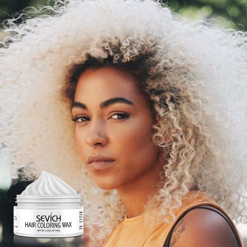 SEVICH 120g Hair Colour Wax Easy To Wash DIY Hairs Dyed Mud Dye for Eyebrow Beards Coloring Styling Temporary Hair Colour Cream