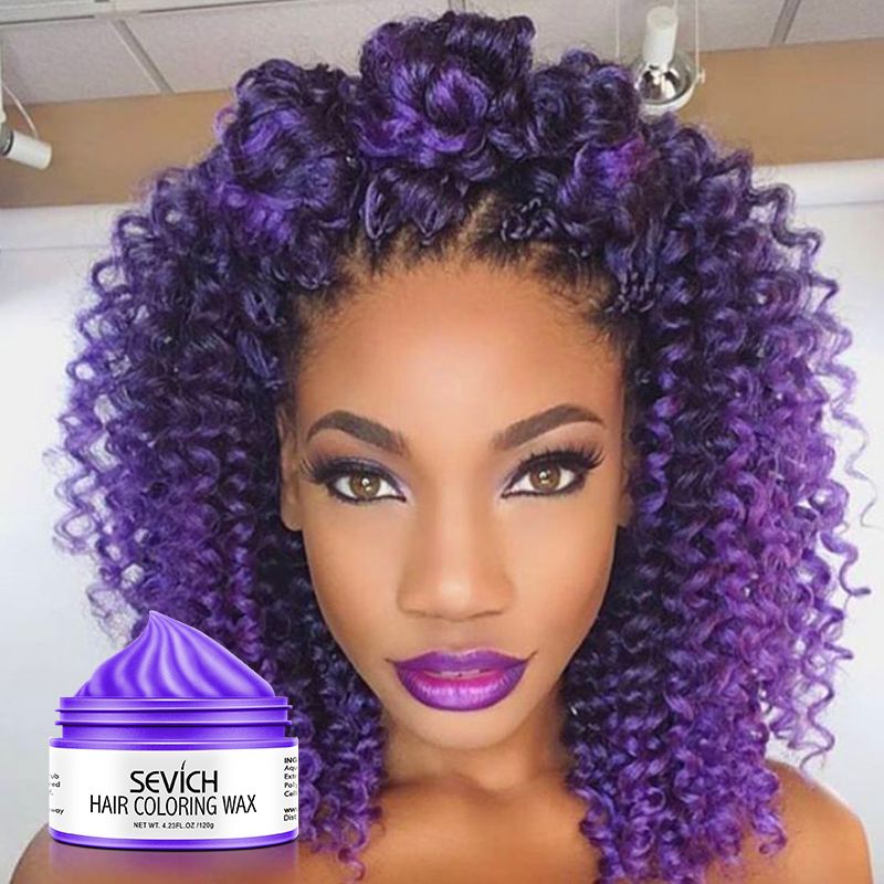 SEVICH 120g Hair Colour Wax Easy To Wash DIY Hairs Dyed Mud Dye for Eyebrow Beards Coloring Styling Temporary Hair Colour Cream