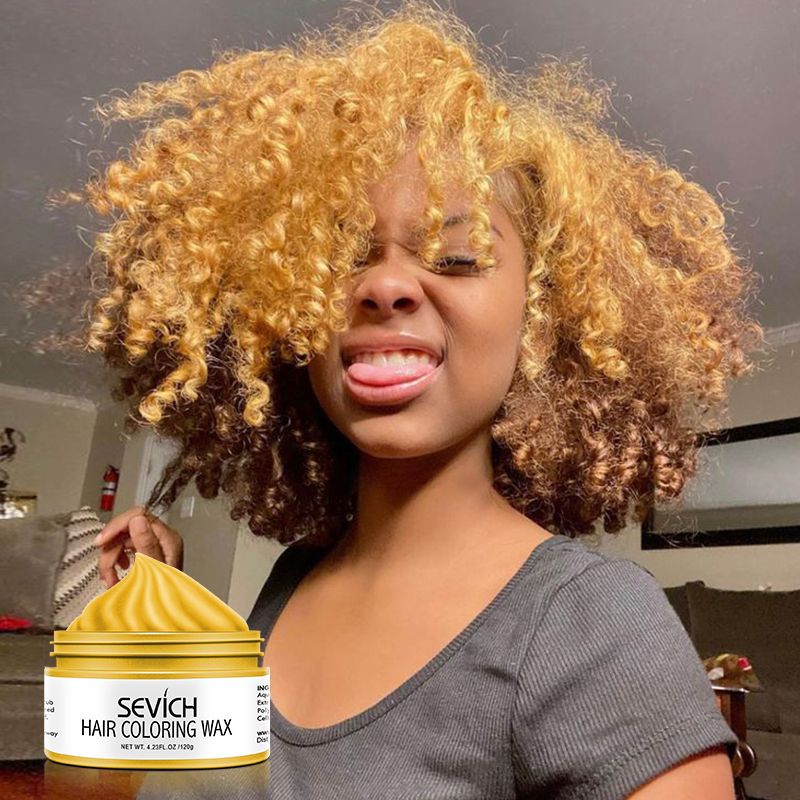 SEVICH 120g Hair Colour Wax Easy To Wash DIY Hairs Dyed Mud Dye for Eyebrow Beards Coloring Styling Temporary Hair Colour Cream