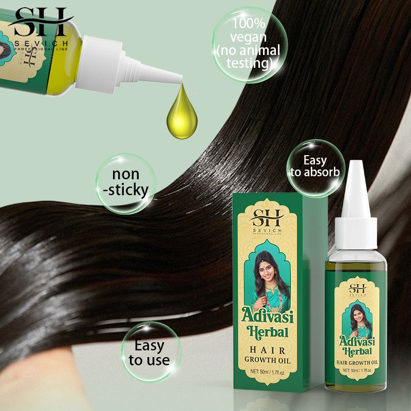 SEVICH 50ml Pure Natural India Hair Oil Ayurvedic Hair Growth Oil Rosemary Hair Growth Oil For Men Hair Regrowth Serum Anti Hair Loss Product Hair Care