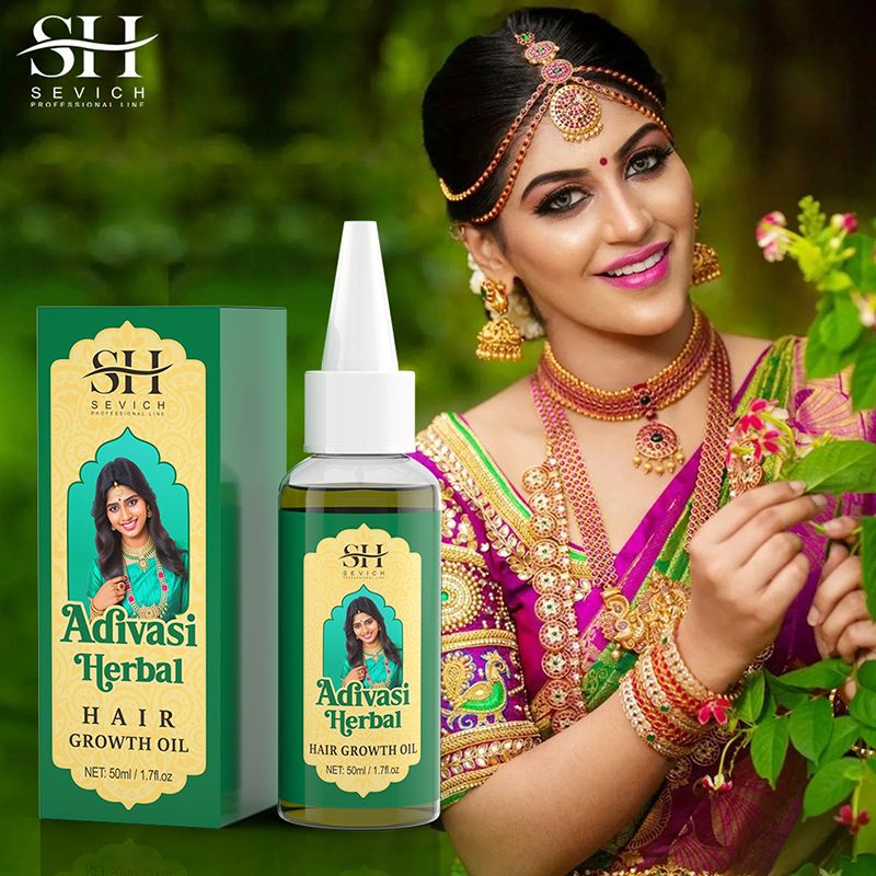 SEVICH 50ml Pure Natural India Hair Oil Ayurvedic Hair Growth Oil Rosemary Hair Growth Oil For Men Hair Regrowth Serum Anti Hair Loss Product Hair Care