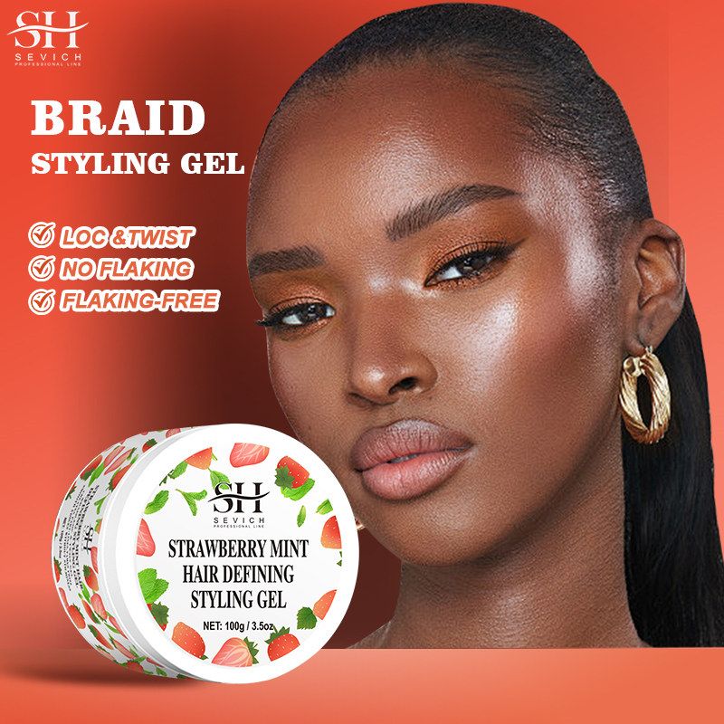 SEVICH 100G Edge Control for 4C Curls Hair Styling Cream Tames Broken and Fix Bang Pomade Mini Small Hair Gel Melt Band for Wig Edge Control Gel Kit for Women Long Lasting Hold Control Wax