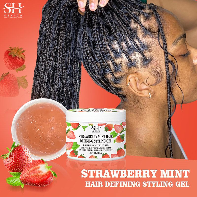 SEVICH 100G Edge Control for 4C Curls Hair Styling Cream Tames Broken and Fix Bang Pomade Mini Small Hair Gel Melt Band for Wig Edge Control Gel Kit for Women Long Lasting Hold Control Wax