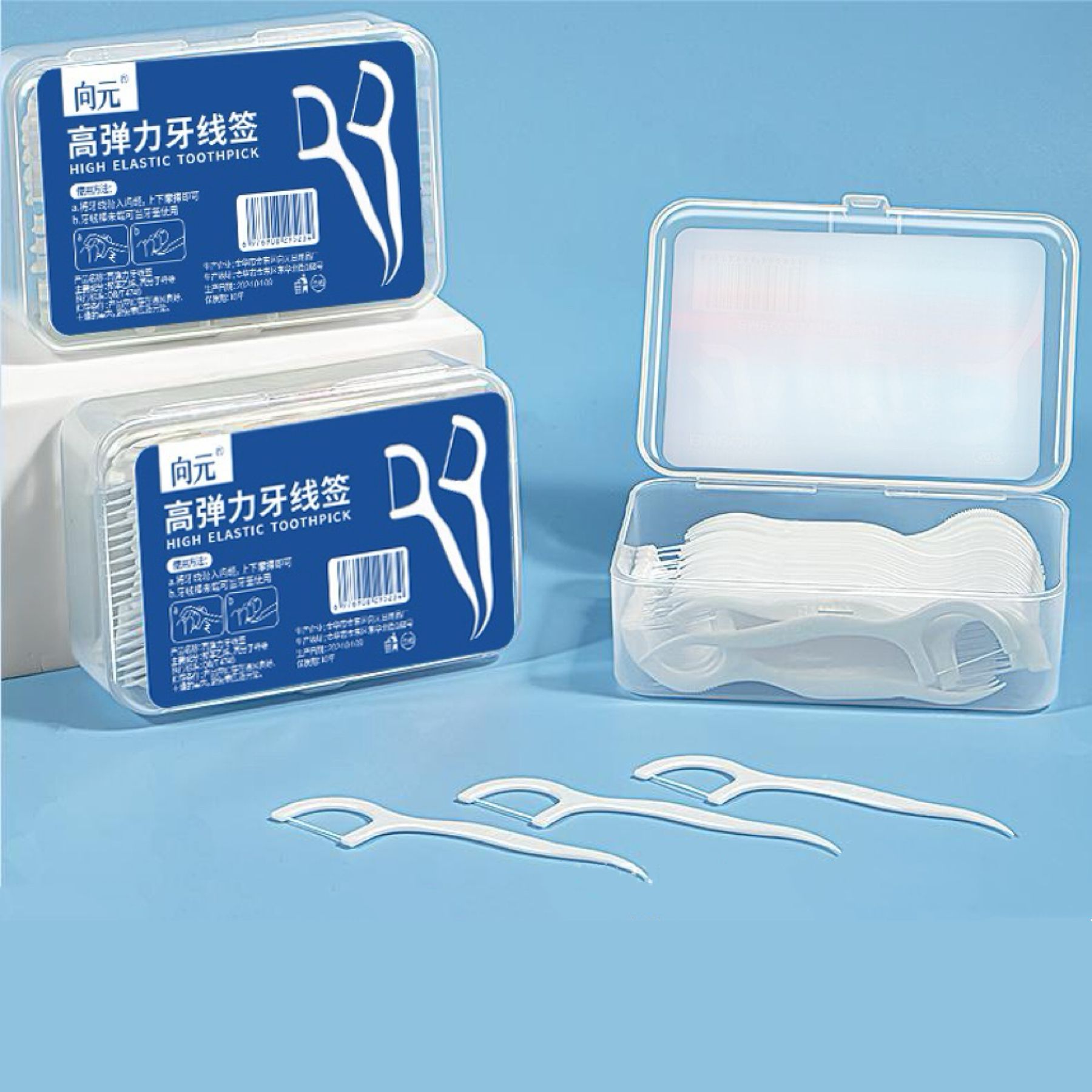 50 pieces/box disposable dental floss Toothpick Dental wand Dental cleaning oral care portable home set