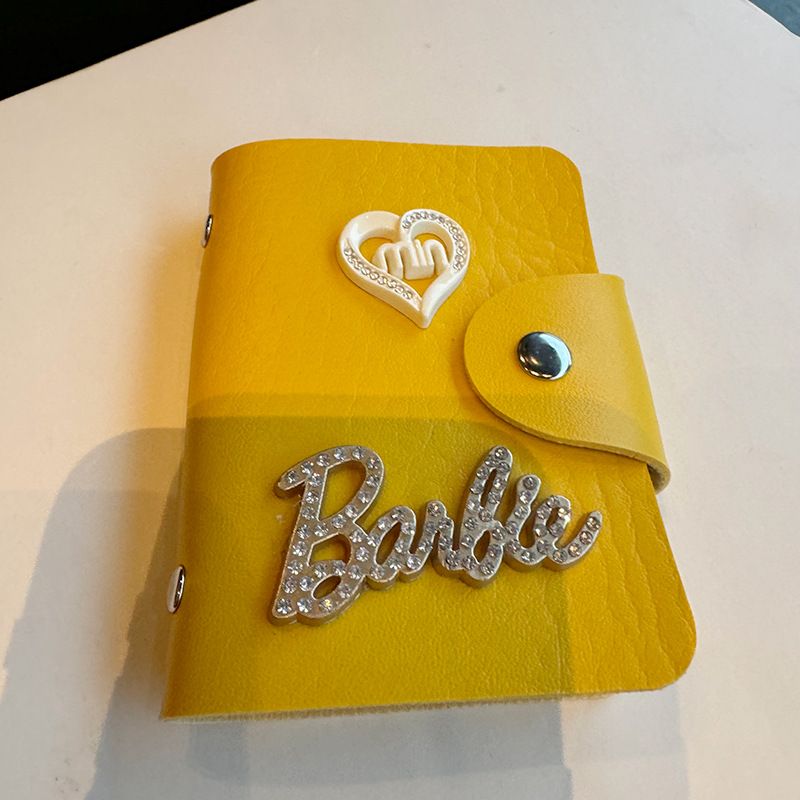 Fashion Colorful Barbie Women Leather Wallet Card Holder Coin Purse Female Wallets Small Money Purses New Clutch Bag
