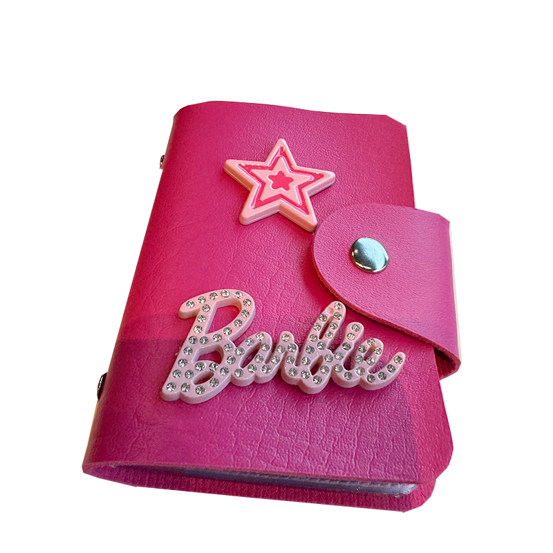 Fashion Colorful Barbie Women Leather Wallet Card Holder Coin Purse Female Wallets Small Money Purses New Clutch Bag