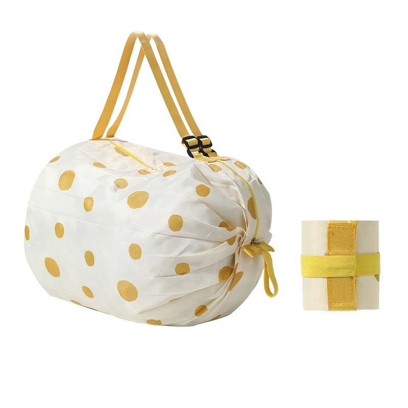 Foldable shopping bag travel single shoulder portable thickened large grocery bag supermarket environmental shopping bag