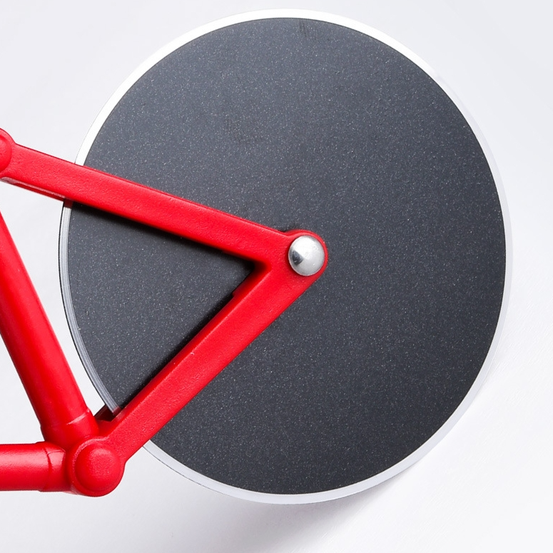 Creative Bicycle Single Wheel Stainless Steel Pizza Knife Multifunctional Tool Cutter | Stainless Steel Pizza Cutter Round Wheel Roller | Pizza Slicer