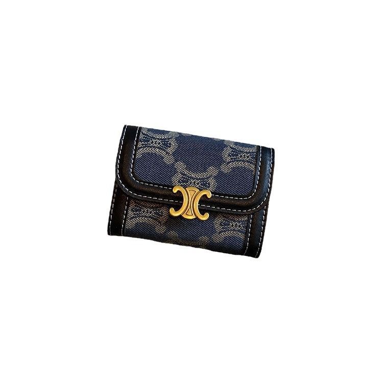 Fashion Wallets & Holders Daily With Magnetic Buckle  Multi-Card Design Orderly Storage Of Large Capacity Women's Short Wallet Card Bag