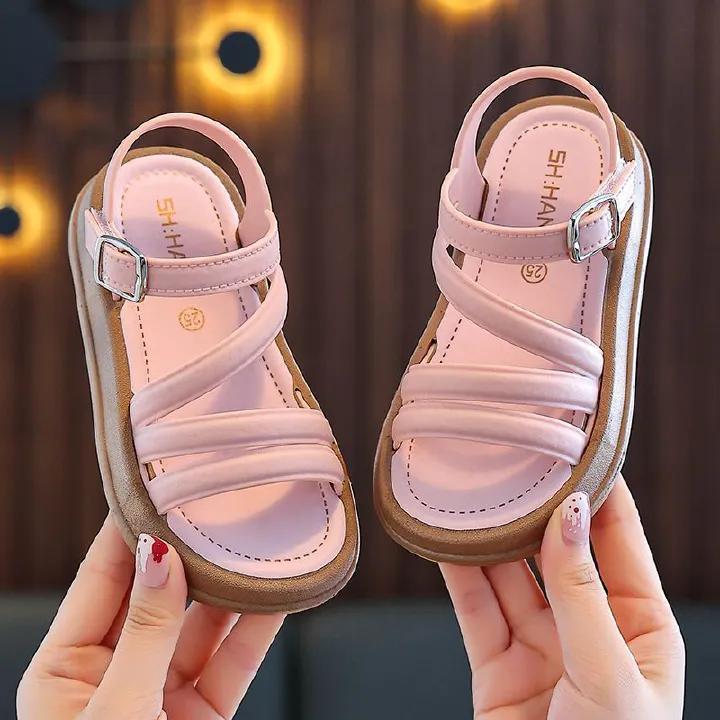 Girls' children's summer casual style new fashion Korean version princess-style student-style cute and versatile trendy sandals