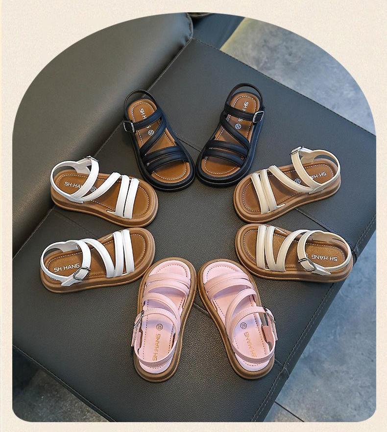 Girls' children's summer casual style new fashion Korean version princess-style student-style cute and versatile trendy sandals