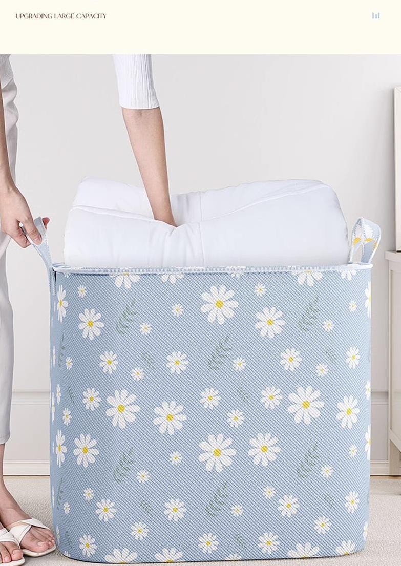 Household large-capacity quilt storage bag, non-woven fabric clothing storage bag, organizing box and wardrobe storage bag, hand-held moving and moisture-proof waterproof storage bag
