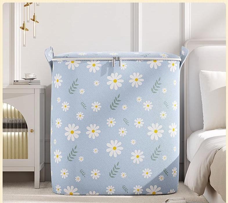 Household large-capacity quilt storage bag, non-woven fabric clothing storage bag, organizing box and wardrobe storage bag, hand-held moving and moisture-proof waterproof storage bag