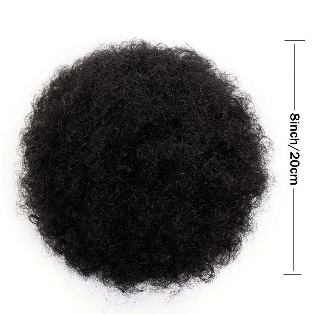 Wigs - European/African afro-style braided hair bun - Hair buns with fluffy tassels - Fashionable trendy wigs