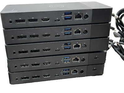 Dell WD19S-130W USB-C Docking Station, 2x DP, HDMI, 2x USB-C, 3x USB-A, RJ-45 Ethernet Network Ports, Up to 4K @ 60Hz Dual Display Support, 3.3ft USB-C Cable, Black WD19S-130W-black