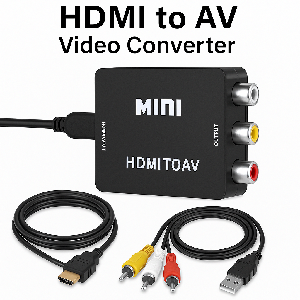 🔌 HDMI to AV Video Converter – High-Quality Signal Conversion for Any Device!