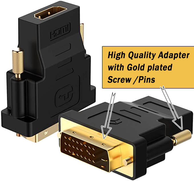 DVI to HDMI Converter – Plug & Play HD Video Adapter