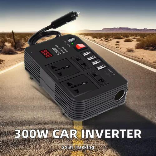 300W Car Power Inverter – DC 12V to AC 220V Converter with USB & Cigarette Lighter Plug for Laptops & Starlink Mini