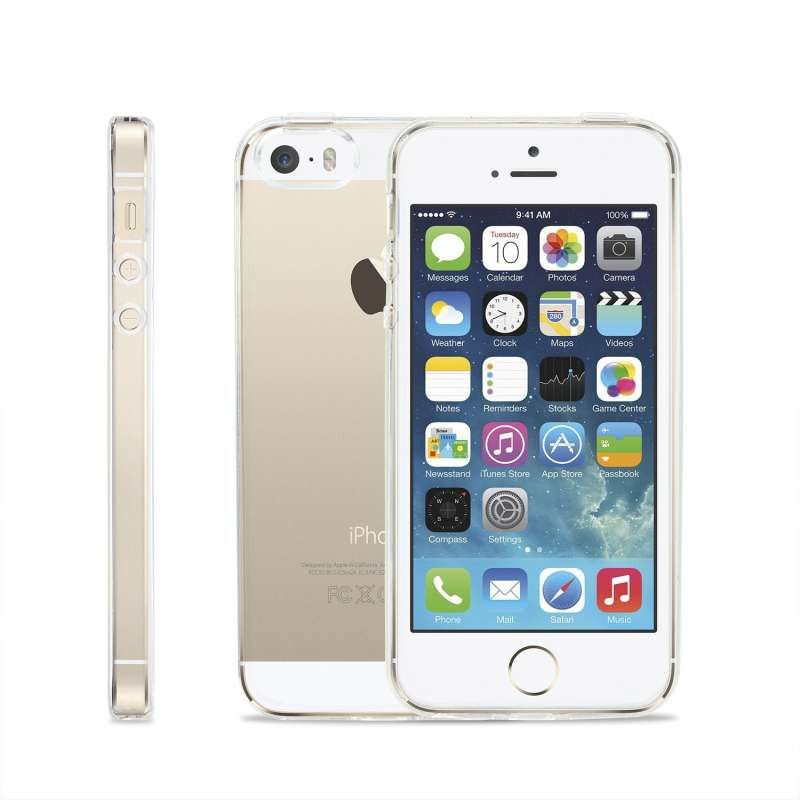Suitable for Apple 5S/5 mobile phone transparent soft shell IPHONE 5th generation protection anti-fall ultra-thin silicone case