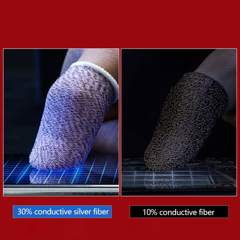 Game Finger Covers Breathable Game Controller Finger Covers Suitable for Pubg Breathable Sweat-proof and Scratch-resistant Touch Screen