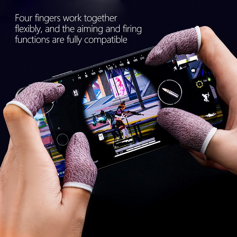 Game Finger Covers Breathable Game Controller Finger Covers Suitable for Pubg Breathable Sweat-proof and Scratch-resistant Touch Screen