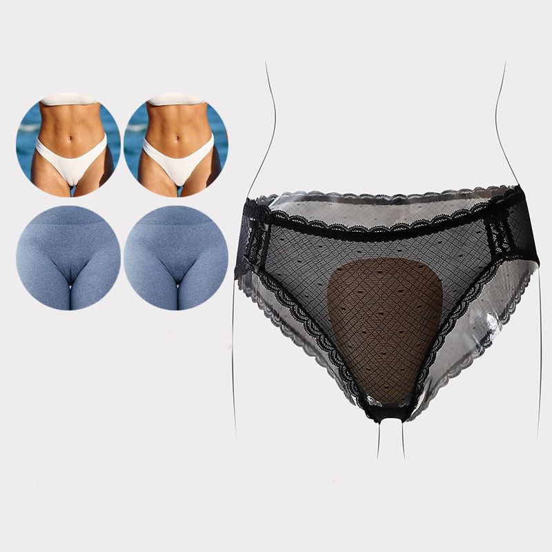 Women's underwear pads eliminate embarrassing lines and protect privacy. Yoga pants crotch pads
