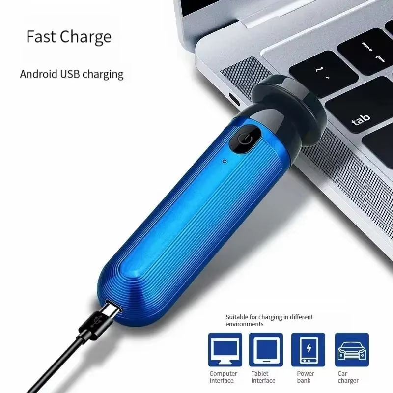 Low Frequency High-Speed Fast Mini Portable Charging Beard Electric Shaver Can be Removed in One Step Suitable for Men and Women