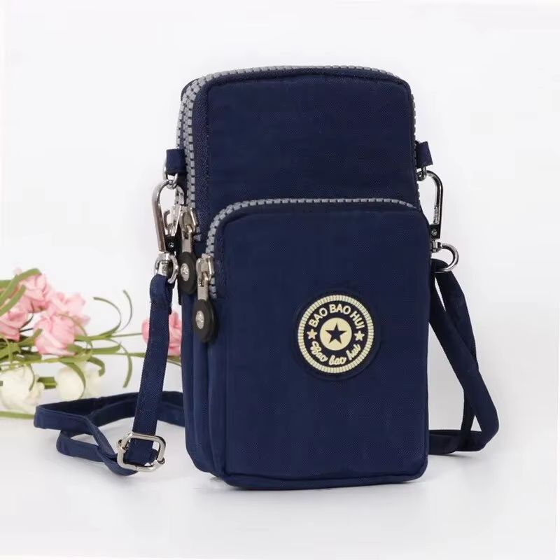 Portable Shoulder Bags Nylon Waterproof Women Mobile Phone Bags Mini Female Messenger Purse Lady Wallet Female CrossBody Bag