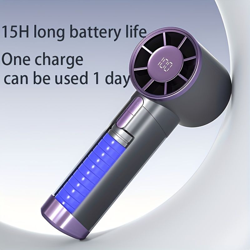 Mini Bladeless Handheld Fan USB Rechargeable Hand Fan Portable Personal Highspeed Fans Electric Eyelash Fan