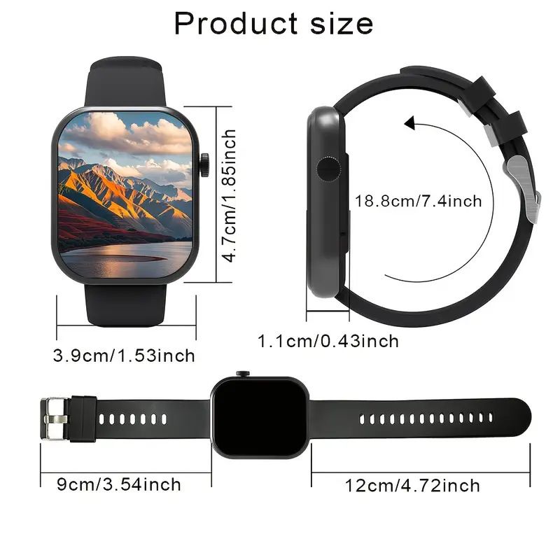 2025 Smart Watch Women And Man 1.44 Inch Screen Sports Fitness Watches Bluetooth Call Digital Wristwatch Android Smartwatch Men