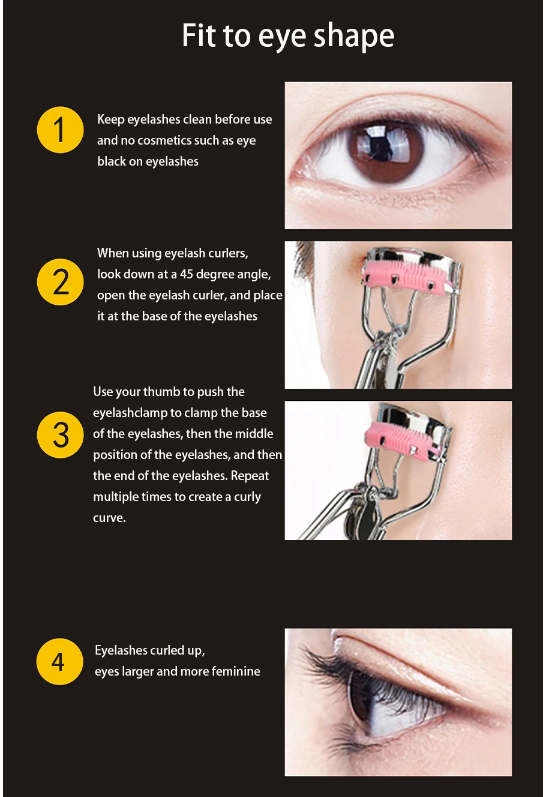 Silicone Handle Eyelash Curler Practical Eyelash Curler Wide Angle Curler Suitable For Beginners In Beauty And Makeup Tools