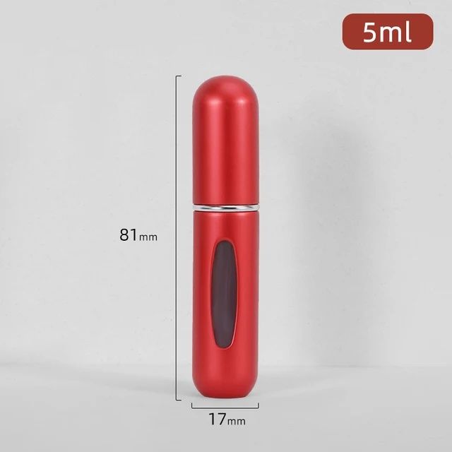 5ml*10pcs Portable Perfume Atomizer Liquid Container Portatil For Cosmetics Mini Aluminum Spray Alcochol Empty Refillable Bottle