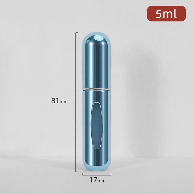 5ml*10pcs Portable Perfume Atomizer Liquid Container Portatil For Cosmetics Mini Aluminum Spray Alcochol Empty Refillable Bottle