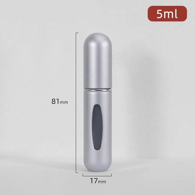 5ml*10pcs Portable Perfume Atomizer Liquid Container Portatil For Cosmetics Mini Aluminum Spray Alcochol Empty Refillable Bottle