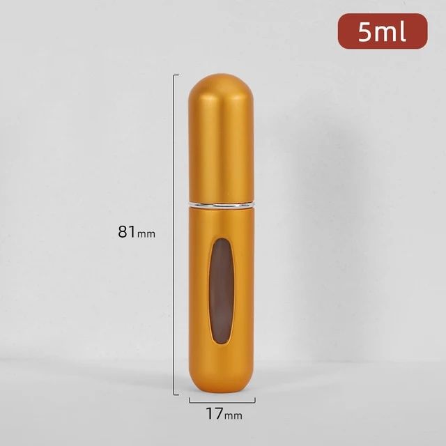 5ml*10pcs Portable Perfume Atomizer Liquid Container Portatil For Cosmetics Mini Aluminum Spray Alcochol Empty Refillable Bottle