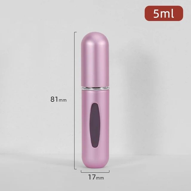 5ml*10pcs Portable Perfume Atomizer Liquid Container Portatil For Cosmetics Mini Aluminum Spray Alcochol Empty Refillable Bottle