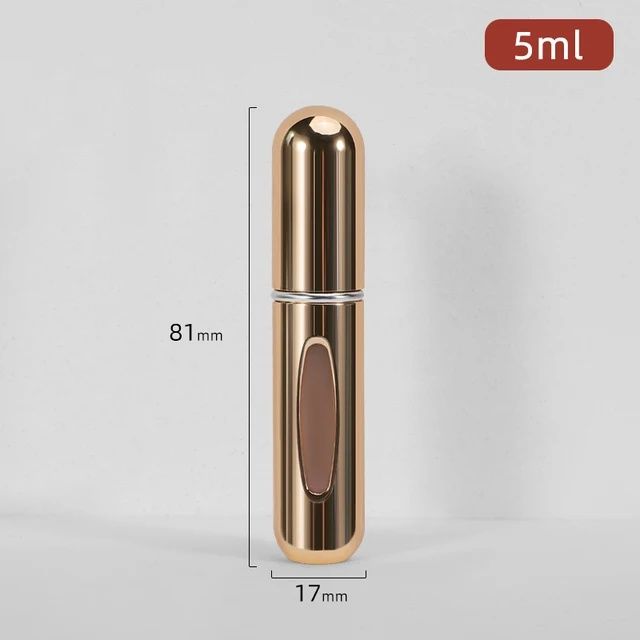 5ml*10pcs Portable Perfume Atomizer Liquid Container Portatil For Cosmetics Mini Aluminum Spray Alcochol Empty Refillable Bottle