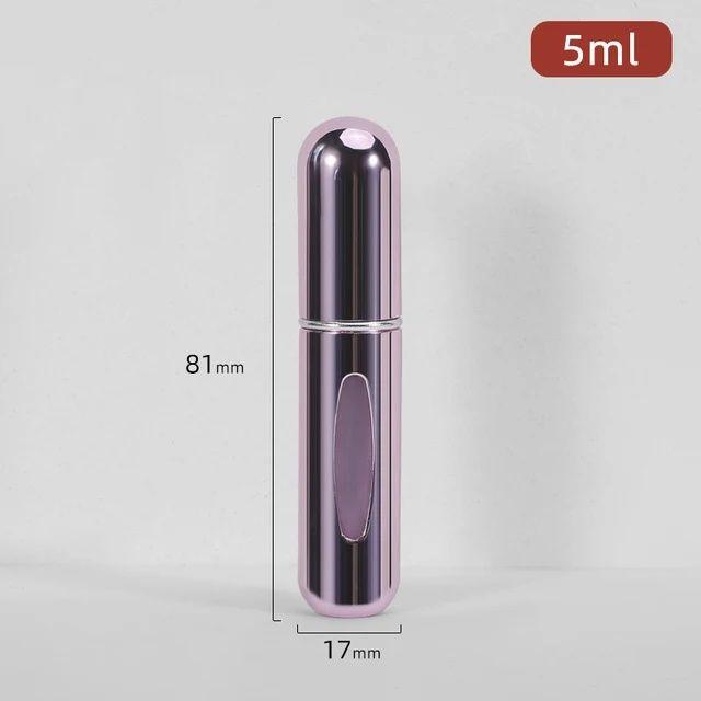 5ml*10pcs Portable Perfume Atomizer Liquid Container Portatil For Cosmetics Mini Aluminum Spray Alcochol Empty Refillable Bottle