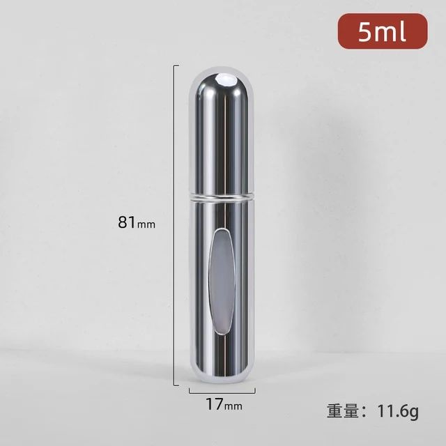 5ml*10pcs Portable Perfume Atomizer Liquid Container Portatil For Cosmetics Mini Aluminum Spray Alcochol Empty Refillable Bottle