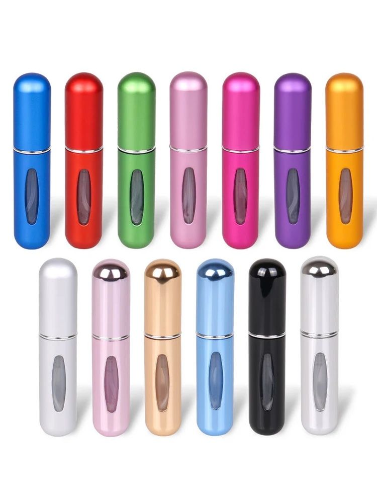 5ml*10pcs Portable Perfume Atomizer Liquid Container Portatil For Cosmetics Mini Aluminum Spray Alcochol Empty Refillable Bottle